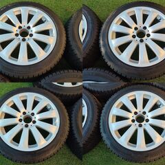 17inchアルミ＆225/45R17 スタッドレスタイヤ(中古)4本セット