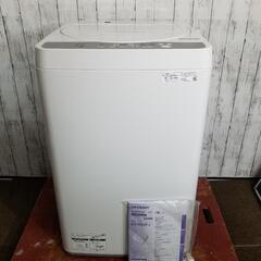 【極上品】シャープ全自動洗濯機 6.0kg ES-GE6FJ 2...