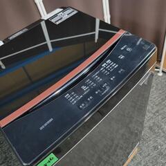 4846‼️配送設置は無料🙌‼️最新2023年製✨ブラックガラストップ✨アイリスオーヤマ 6kg 全自動洗濯機