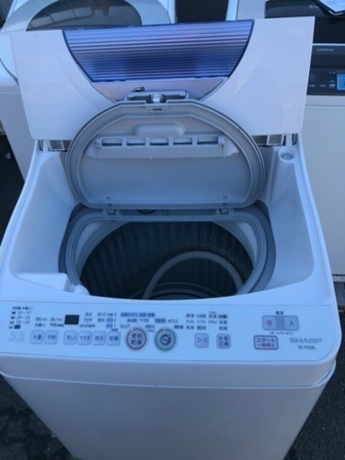 福岡市内配送設置無料　シャープ SHARP ES-TG55L-A [たて型洗濯乾燥機（5.5kg） ブルー系]