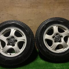 パジェロミニ用 175/80-15 スタッドレスタイヤ ホイールセット 4本