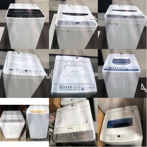 洗濯機。年式や状態によって値段が違います。4000円から。