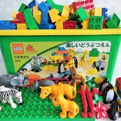 【LEGO】欠品無し美品デュプロ「楽しいどうぶつえん」収納箱付き