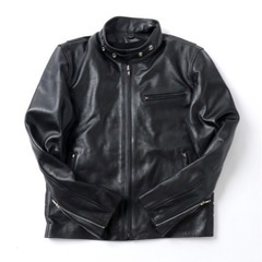牛革製シングルライダース