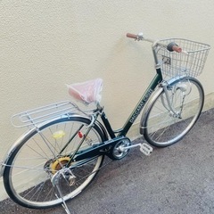 (決まりました)オートライト、６段変速、音鳴りしないローラーブレーキ付きの中古自転車です。ハンドルや泥除けがステンレス製なのでサビにも強いです！ 決まりました)オートライト、6段変速、音鳴りしないローラーブレーキ