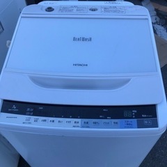 福岡市内配送設置無料　日立 7．0kg全自動洗濯機 エディオンオリジナル ビートウォッシュ ホワイト BW-V70AE4 W