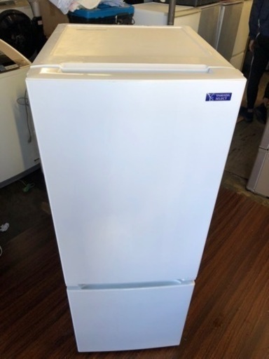 福岡市内配送無料　2021年式　ヤマダ電機 2ドア冷蔵庫 (156L・右開き) ホワイト YRZF15G1