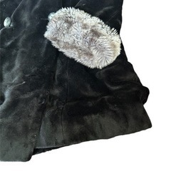 スポーツマックス SPORTMAX ロングコート ファー付き ベルベット 42