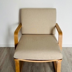 無印良品　ソファチェア1つ リビングでもダイニングでもつかえるソファチェア・オーク材 | 無印良品