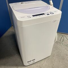 【美品】SHARP 5.5kg洗濯機 ES-GE5A-V 201...