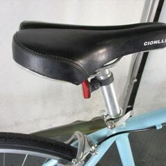 Ｄ192　★17800円★整備済み スポーツ中古自転車 【クロスバイク　水色　46ｃｍアルミフレーム】