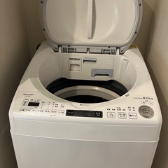 【ネット決済】Sharp 電気洗濯乾燥機　ES-TX8E-W 2...