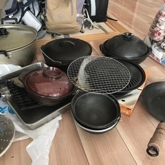 鍋、土鍋、鉄鍋　いろいろ