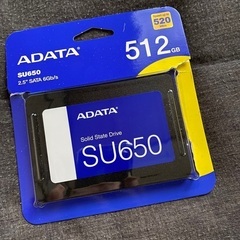 短期使用のみ　SSD A-DATA SU650 512GB