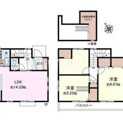 仲介手数料無料！🌈🌟ロフト付き！閑静な住宅街に2駅2路線利用可能...