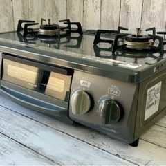 お引取り限定 美品 18年製 リンナイ 都市ガス用コンロ 2口ガステーブル KSR561DGR お引取り限定 美品 18年製 リンナイ 都市ガス用コンロ 2口ガステーブル