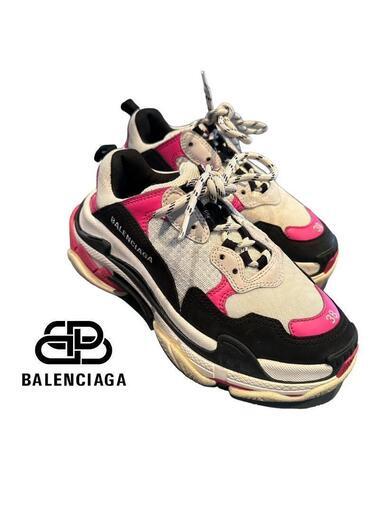 BALENCIAGA トリプルS スニーカー ネオンピンク 25㎝