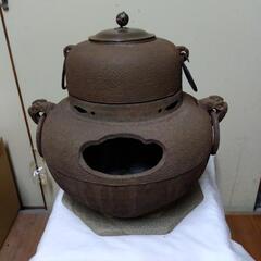 茶道具　鉄釜