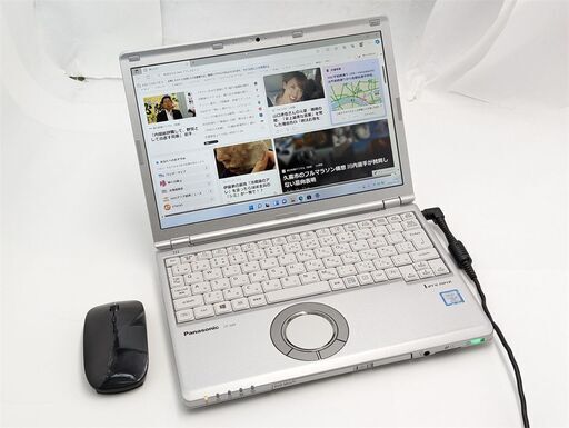 送料無料 新品マウス付き 高速SSD256 中古ノートパソコン Windows11 Office Panasonic CF-SZ6RDQVS 第7世代i5 8GB DVDRW 無線 Bluetooth