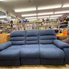 売約済み【BY REUSE 出水店 出張買取•見積完全無料¥0】3人掛け電動リクライニングソファーBL