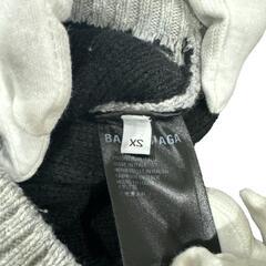 BALENCIAGA 斜めロゴ グレー ニット セーター レディース XS