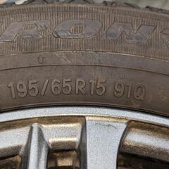 セレナで使用スタッドレスタイヤとアルミ