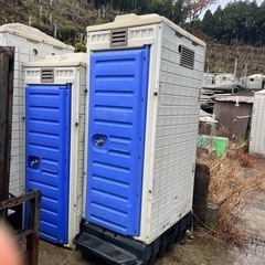 【ネット決済・配送可】仮設トイレ　HR型汲取式　簡易水洗