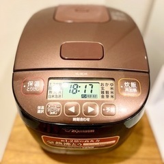 【美品⭐️象印】炊飯器 2020年製 3合炊き ブラウンZOJI...