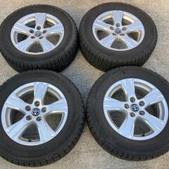 スタッドレスタイヤ　215／65R16 ホイール16インチ（ヴェルファイアにインチダウンで使用、夏：225／60R17）トヨタ純正アルミホイール4本セット