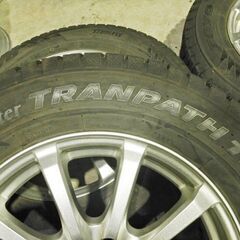 ｸﾗｳﾝ ｴｽﾃｨﾏ ｵﾃﾞｯｾｲ等 ｽﾀｯﾄﾞﾚｽ付 215/60R16 4本 16×6.5J+38 5穴 114.3 ｳｨﾝﾀｰﾄﾗﾝﾊﾟｽTX 2019年製