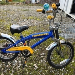 お取引き中(値下げしました)(補助輪あり)ハマー子供用自転車