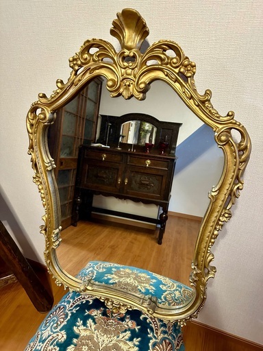 アンティーク ウォール ミラー イタリア製 壁掛け鏡