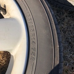 スズキ　ラパン　HE22S 純正　ホワイト　新品同様2023年製　ヨコハマタイヤ