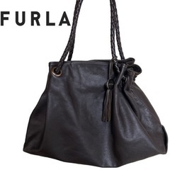 【美品】FULRA(フルラ) トートバッグ タッセルチャーム付き...