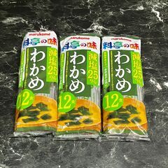 マルコメ　料亭の味　減塩25％　わかめ　12食×3袋