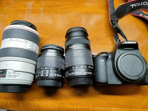 一眼レフ Canon EOS Kiss X5 +広角・中望遠レンズ2本+高級望遠レンズセット+収納バッグ