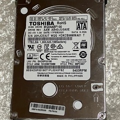 TOSHIBA製　2.5インチHDD 1TB SATA