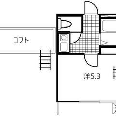 １K★初期費用５万円台～★バストイレ別・ロフト付き物件 - 板橋区