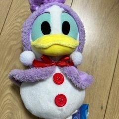 タグ付き　雪だるまデイジーのぬいぐるみ