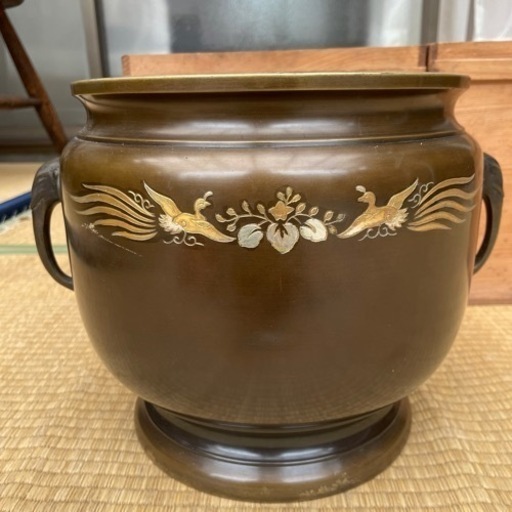 鳳凰火鉢4個セット 灰入り