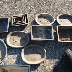 植木鉢  盆栽  箱庭  中古               まとめて 19個