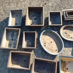 植木鉢  盆栽  箱庭  中古               まとめて 19個