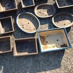 植木鉢  盆栽  箱庭  中古               まとめて 19個