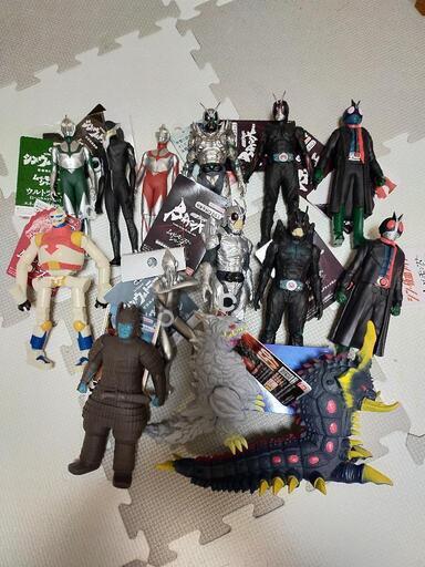 仮面ライダー ゴジラ ウルトラマン ムービーモンスターシリーズ ソフビ セット
