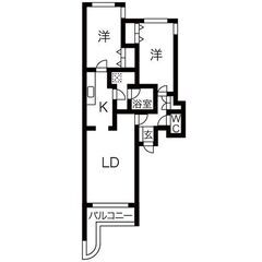 🐞【東区・2LDK】東区役所前から徒歩5分！火災保険料のみで入居...