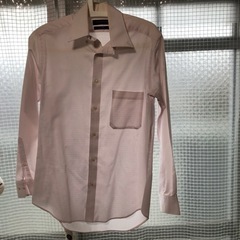 Mr.JUNKO ピンク色シャツ　※襟に色落ち有り