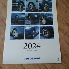 2024年壁掛カレンダー　自動車 　TOYO TIRES　45c...