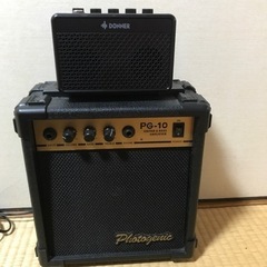 【ネット決済・配送可】DONNERミニギターアンプ、photog...
