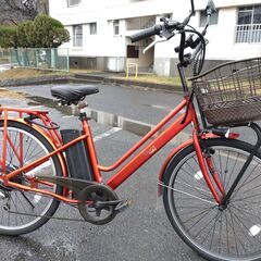 ＜現状＞Exect familiar・フル電動&アシスト・26インチ・お掃除済ですぐ乗れます♪ 現状＞Exect familiar・フル電動&アシスト・26インチ・お掃除済ですぐ