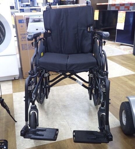 【引取限定】ミキ 車椅子 KJP-5 中古品 自走式 車いす 折りたたみ 介護 MIKI【ハンズクラフト八幡西店】